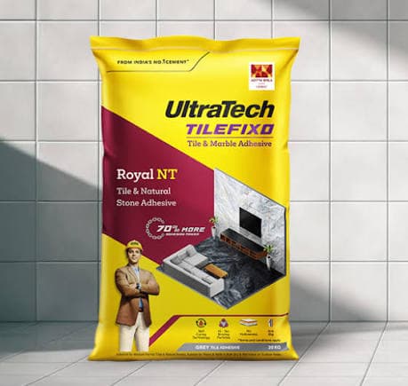 UltraTech Tilefixo Royal NT tile and marble adhesive bag